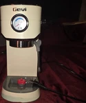 Gevi GECME418E-U 2-IN-1 Smart Espresso Machine, 20 Bar, Beige, Steam Wand. Fixed Price $128.00.