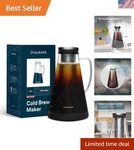 Airtight Cold Brew Iced Coffee Maker Pitcher & Tea With Spout 1..... Fixed Price $91.70.