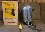 Belle Silver Coffee Party Perk Percolator 40 Cup Black Handle Spigot Works. Fixed Price $35.00.
