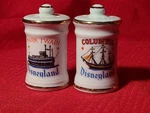 Disneyland Columbia Ship, Mark Twain River Boat Salt Pepper Shakers. Fixed Price $11.07.