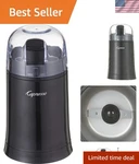 Capresso Cool 150W Coffee & Spice Grinder, Black, 3.5OZ Capacity. Fixed Price $39.99.