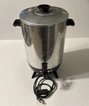 Mirro-matic Cup Electric Coffee Percolator Works M-0130. Fixed Price $30.00.