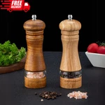 Wooden Pepper Grinder Manual Mill Solid Ceramic Grinding Kitchen Tools. Fixed Price $14.20.