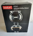 Bodum Pebo Vacuum Coffee Maker Used Box And Manual Glass 1L 34 Oz Science Brew!. Fixed Price $42.49.