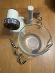 Vtg Oster Regency Controlled Power Kitchen Center Stand Bowl Grinder Attachments. Fixed Price $14.98.