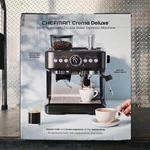 Chefman Crema Deluxe Semi-automatic Double Boiler Espresso Machine Burr Grinder. Fixed Price $239.97.