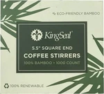 1000 Count Kingseal Bamboo Coffee Stir Sticks, 5.5 Inches, Square End,.... Fixed Price $16.75.
