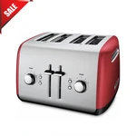 Kitchenaid KMT4115 4-SLICE Toaster Stainless Steel Extra-wide Slots Dual Control. Fixed Price $90.99.
