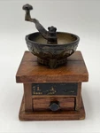 Antique Arcade Cast Iron/wood Little Tot Miniature Coffee Grinder Freeport, Il. Fixed Price $30.00.