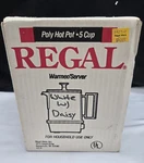 70'S Vintage Regal 5-CUP Poly Hot Pot Water Tea Coffee Warmer Server -new-vtg. Fixed Price $45.99.
