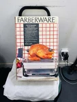 Farberware Smokeless Indoor Grill R4550 1500W Stainless Steel Rotisserie. Fixed Price $155.00.
