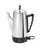 Presto 02811 Stainless Steel Electric Coffee Percolator, Make 12-CUPS, Easy-pour. Fixed Price $49.99.