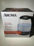 Aroma Glass Water Kettle-led LIGHTING-1.2L, 5 Cup-tea, Coffee New Box. Fixed Price $23.99.