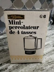 Vintage Empire Supreme 4 Cup Mini Perk Coffee Percolator Silver Retro 1880-80. Fixed Price $23.19.