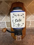 Ceramic Coffee Mill Grinder W/wooden Wall Mount Excellent Condition.. Fixed Price $75.00.