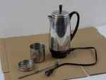 Vintage Superfast Farberware FCP412 Electric Coffee Pot Percolator Cups. Fixed Price $47.99.
