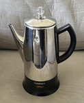 Cuisinart Classic Cup Stainless Coffee Percolator PRC-12 Tested No Power Cord. Fixed Price $27.47.
