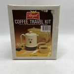 Vintage Regal Electric Travel Coffee Kit Set Floral K7540 Wh Unopened Box. Fixed Price $59.95.
