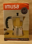 Imusa 12-CUP Stovetop Espresso Maker, Cast Aluminum Coffee Cuban. Fixed Price $29.99.