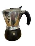 Bialetti Mukka Express Two Toned Silver & Black Espresso Cappuccino Latte Maker. Fixed Price $40.49.