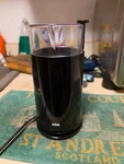 Vtg Braun Coffee Grinder Black KSM2 (4) Type 4041 Clear Lid. Fixed Price $19.99.