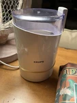 Krups Electric Coffee & Spice Grinder F202 Eggshell WHITE+1LB Starbucks Beans. Fixed Price $32.00.