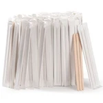 500PCS Individually Wrapped Wooden Coffee Stirrers - 5.5" Sticks,.... Fixed Price $26.40.