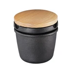 Zassenhaus Cast Iron Spice Grinding Set With Beechwood Lid, 3" Grinder, Black. Fixed Price $49.95.