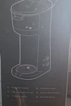 Sboly SYCM-006 Single Serve Coffee Maker, K-cup & Ground, 14OZ, Black/silver. Fixed Price $40.00.
