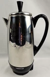 Vintage Chrome Farberware FPC412 Electric Coffee Maker Pot Percolator Urn Cup. Fixed Price $34.67.