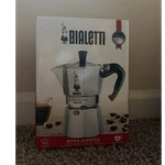 Bialetti Moka Express 6 Cup Stovetop Espresso Maker Silver Aluminum Gas Electric. Fixed Price $30.00.