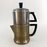 Vintage Wear-ever #3044 Cup Aluminum Dripolator Coffee Pot Bakelite Handles. Fixed Price $35.00.