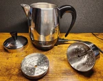 Farberware 2-4 Cup Electric Percolator Stainless Steel Coffee Pot. Fixed Price $34.99.