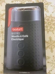 Bodum 11160-911US-3 Bistro Electric Blade Grinder, Black, Nib,. Fixed Price $22.00.