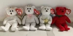 Ty Jingle Beanie Angel Teddy Bears Set Of 4: Halo Ii, Star, Divine - New. Fixed Price $19.95.