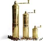 Set Three Turkish Manual Coffee Grinders, Mill, Brass. Fixed Price $87.00.