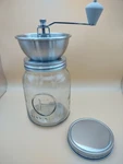 Henning Lee 32-OZ Manual Coffee Grinder With Glass Jar & Lid Model K87382 Grey. Fixed Price $17.76.