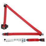 Rear Automatic Seat Belt For Skoda Rapide Coupe 1984 Shape Red. Fixed Price $159.93.