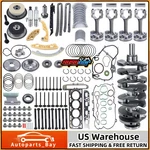 2.4L Engine Rebuild Overhaul Kit For Chevy Gmc Crankshaft Connecting Rod. Fixed Price $377.42.