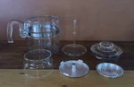 Vintage Pyrex Flameware Glass Coffee Percolator 4-6 Cup #7756 (complete Set). Fixed Price $134.12.