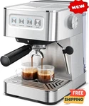 Cafetera Espresso Con Espumador De Leche, 20 Bares, Para Hogar, Exterior. Fixed Price $168.86.