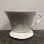 Melitta Single Cup White Porcelain Pour-over Cone Coffee Maker Made Italy. Fixed Price $12.99.