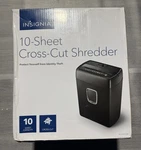 Insignia NS-S10CCBK 10-SHEET Crosscut Paper/cd Shredder Black. Fixed Price $42.00.