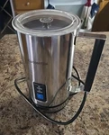 Kuissential Deluxe Automatic Milk Frother & Heater Electric Cappuccino Maker. Fixed Price $22.00.
