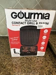 New Open Box Gourmia Nonstick Ceramic Indoor Grill & Panini Maker Serves 4. Fixed Price $32.35.