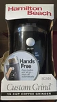 Hamilton Beach Custom 15 Cup Coffee Grinder 80344. Fixed Price $15.00.
