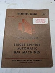 National Acme Operator Service Manual Gridley Automatic Model Bar Machines. Fixed Price $256.84.