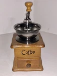 Hand Crank Wooden Burr Mill Manual Coffee Espresso Bean Grinder Small Travel. Fixed Price $23.36.