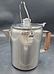 9-CUP Stainless Steel Coffee Maker Percolator W/ Wood Handle Camping Pot 8 Tall. Fixed Price $26.99.