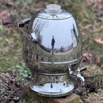 Vtg Large Art Deco Chrome Robeson Cutlery Percolator Electric Coffee Pot 5835. Fixed Price $39.99.